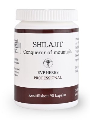 Zoom bild av egenvårdspoolen_evp_herbs_shilajit_conqueror_of_mountain_mountain_blood_bäst_bra_för