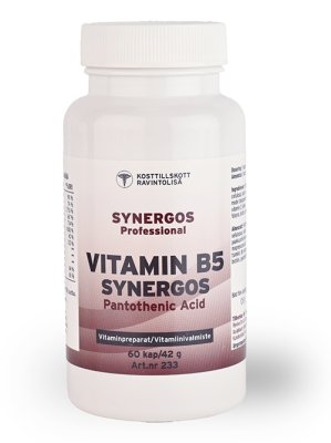 Zoom bild av Egenvårdspoolen_hälsa_kosttillskott_b5_panotensyra_synergos_trötthet_utmattning_mental_energi